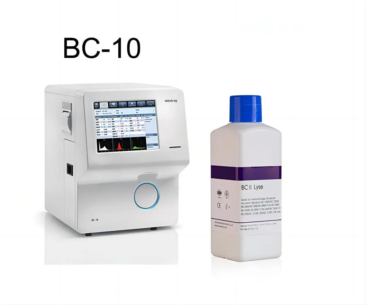 Ready to Ship Laboratory Equipment Mindray 3 Part Blood analysis CBC Bc10 Hematology Analyzer For Human