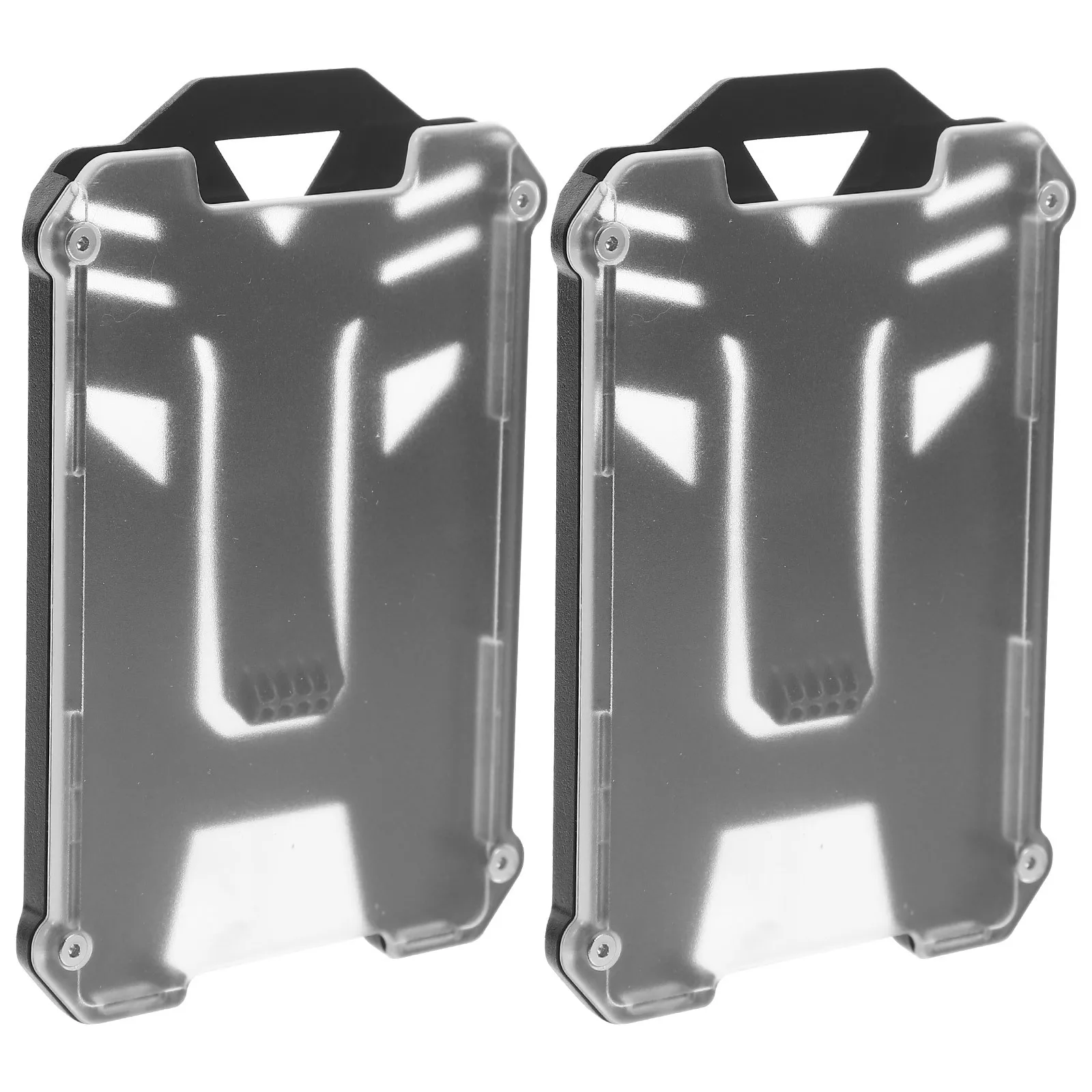 

2pcs Holder Protector Badge Holders Vertical Id Card Sleeve Portable Cover For Work Cards Nurse Badge Holder Clear Name Tag