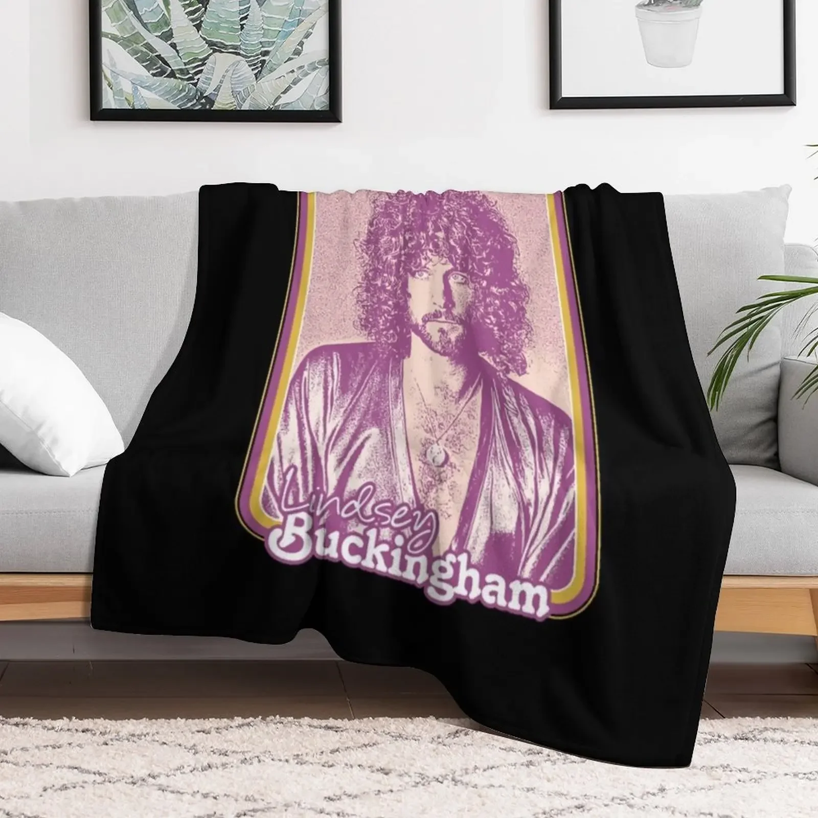 Lindsey Buckingham Throw Blanket Cute Plaid Heavy Blankets