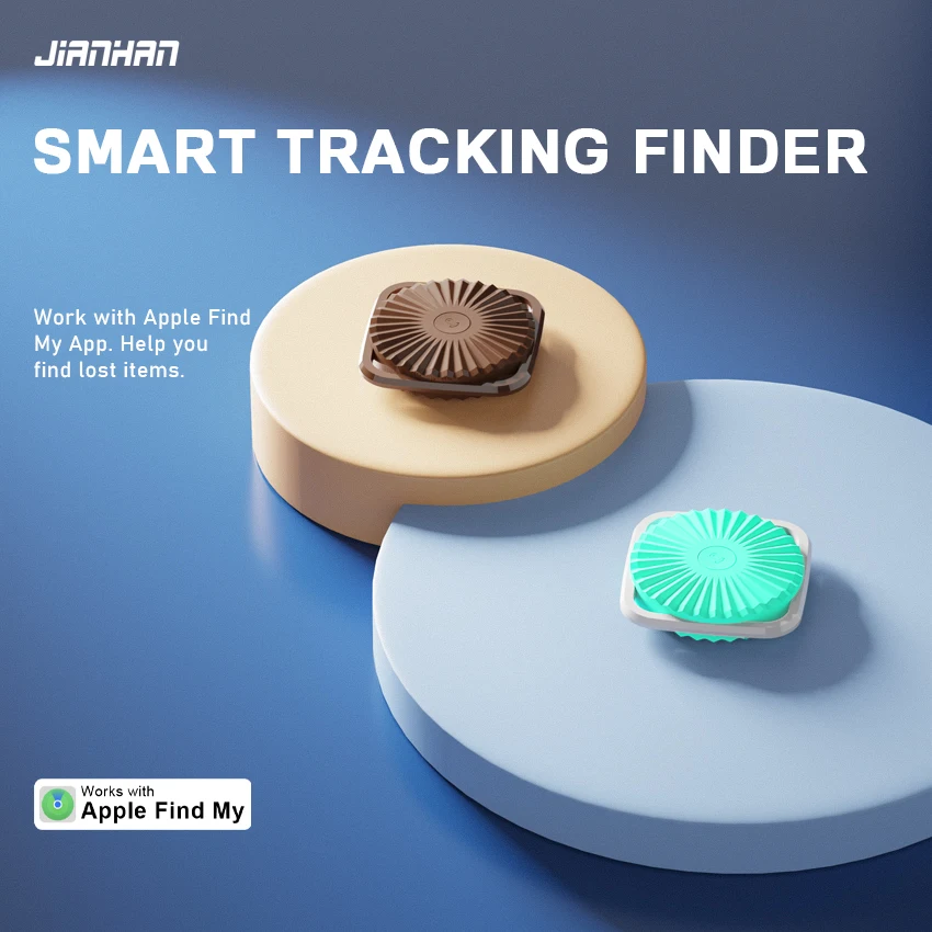 JianHan Smart Bluetooth Tracker Works with Apple Find My APP Key Finder Luggage Tracker Tag Pet Car Kids Locator Anti Lost