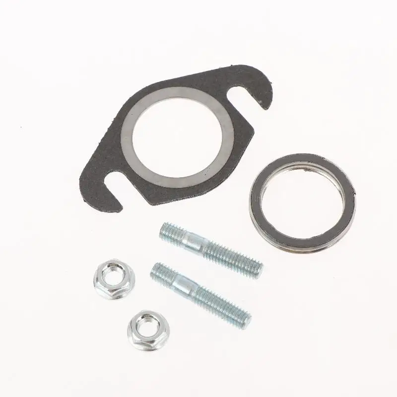 Double Punch Muffler Gasket Kit for 50cc 2T Roller Complete Screw Included High Sealing Performance for Moped Scooter