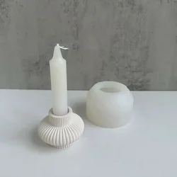 New Lantern Candle Holder Silicone Mold Aroma Candle Holder Plaster Mould Cement Moulds
