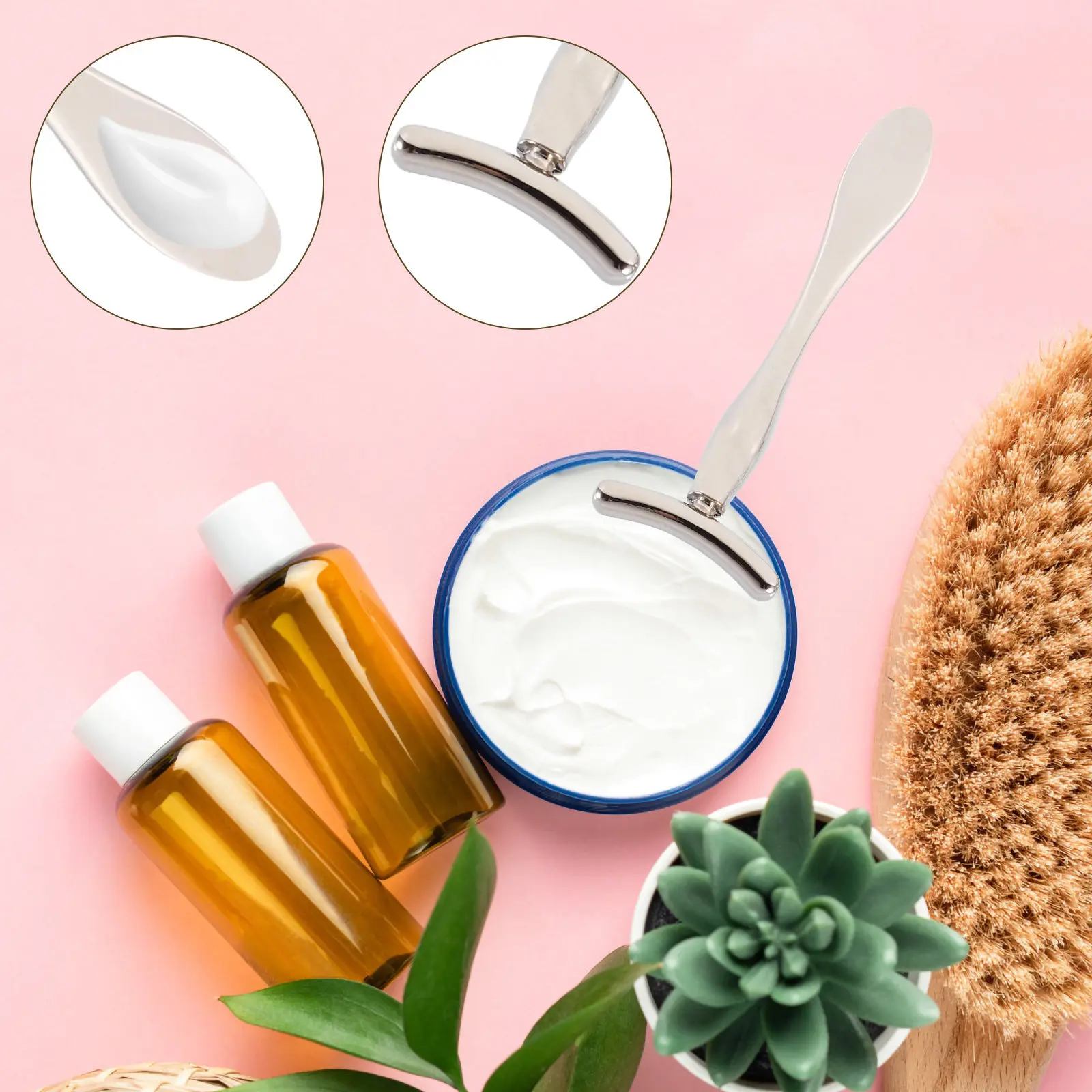 

Набор из 3 металлических лопаток для крема для глаз, массажер для лица, портативный аппликатор для крема, снимает напряжение, уменьшает темные круги