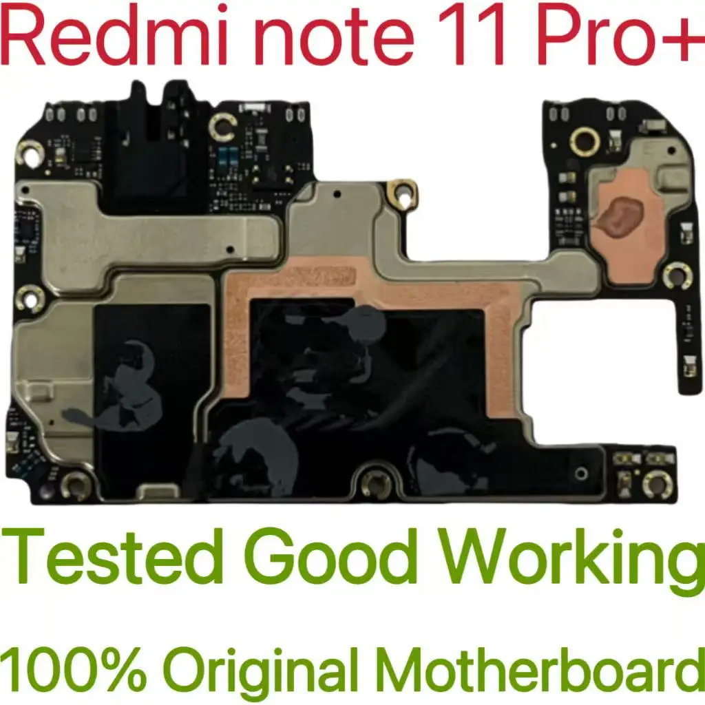 Original Unlocked Main Board For Redmi note 11 Pro+ Mainboard Motherboard Unlocked With Chips Circuits Flex Cable