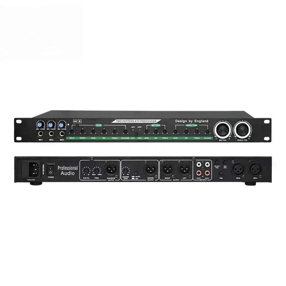 

GAX-3000X Professional DSP Effect Digital Signal Processor Audio Stage Performance Home Karaoke Anti-howling Digital Effects
