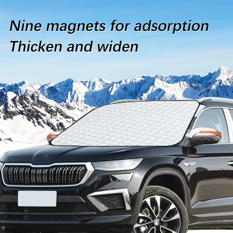 Auto Exterior Accessories For Skoda kodiaq Winter Car Snow Shield Shade Front Windshield  Waterproof Ice-Frost Sunshade Cover