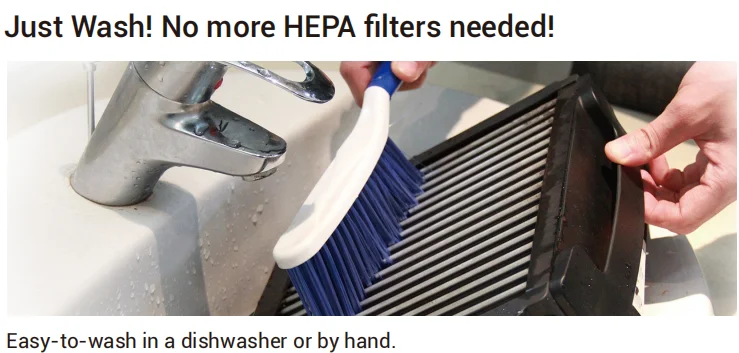 قم بإزالة جهاز تنقية الهواء Smoke Pm2.5 مع منقي هواء منزلي بفلتر قابل للغسل #3