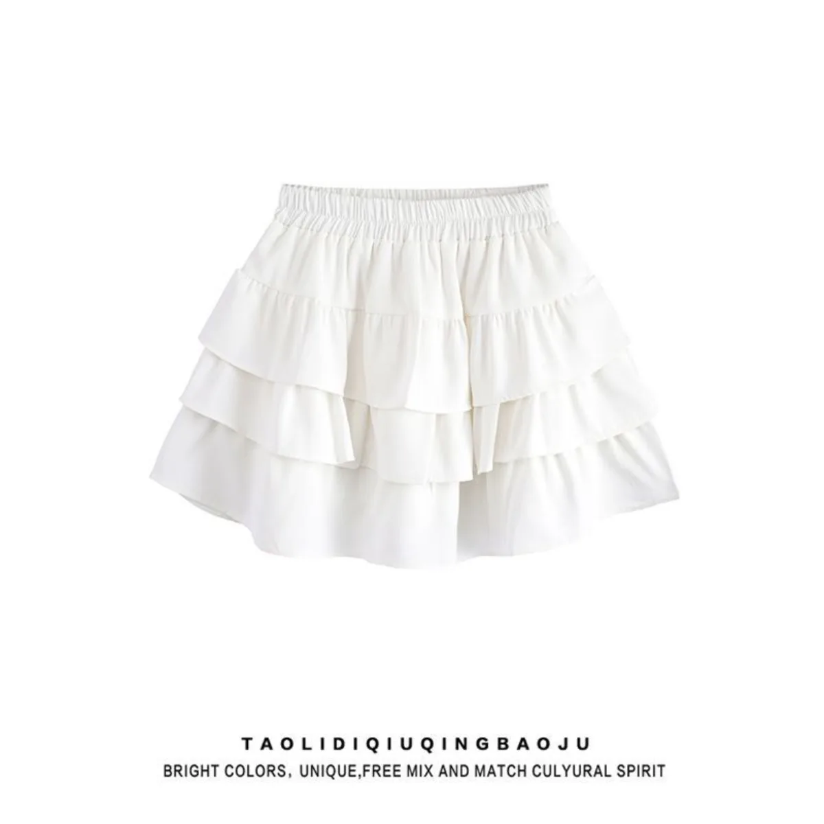 

Velvet Skirt Pants - Balletcore Fluffy A-Line Shorts, High Waist Winter Culottes, Sweet & Sexy Plush Tiered Mini Buttock Skirt