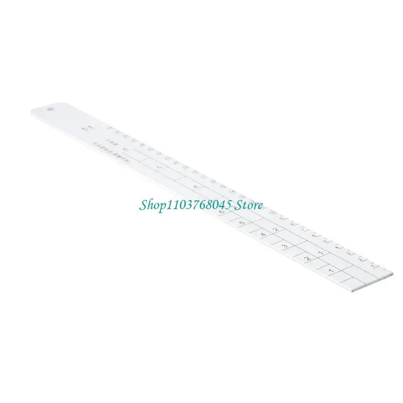 R53F Standard Paint Ruler Paint Ratio Ruler Paint Mixing Ruler Dipstick Scale Ruler Paint Mixing Tool Ruler Paint Tool