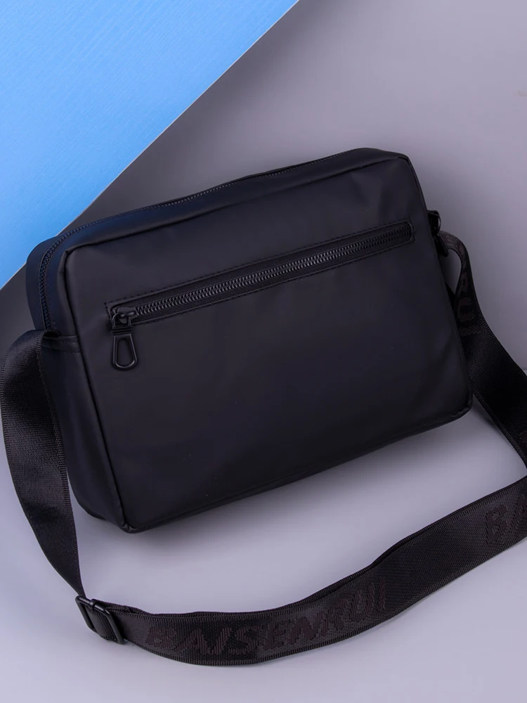 Sac à bandoulière en tissu de bœuf pour hommes, décontracté, pour les déplacements, Faionable Street Sle, simple épaule Bapa, grande capacité, Design Simple