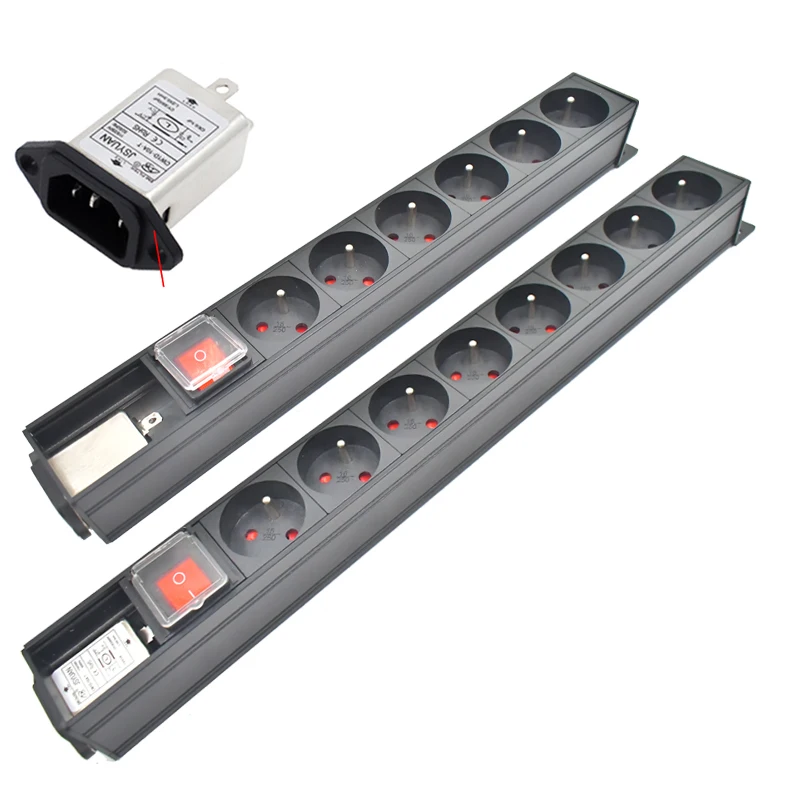 STRIDER RUI PDU power strip 10A HiFi Audio Filter Power Purifier 1-10 Ways France output SOCKET