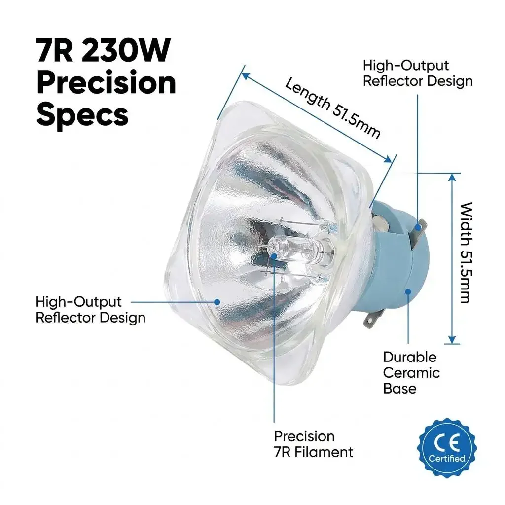 280W 10R Super Bright Sharpy Beam Replacement Lamp for KTV Bar Stage Moving Head Light Cabezas Moviles