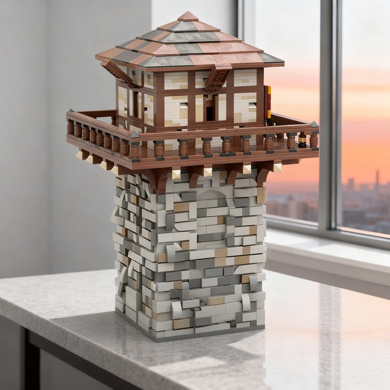 

3794pcs MOC Roman Limes Watchtower Castle Model Building Blocks DIY Gift Creative Collectible Display Decor Premium Adult Kids