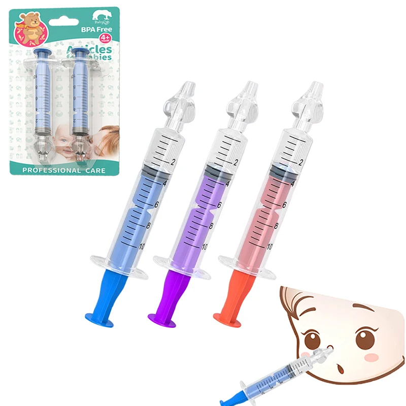 

2Pcs/set 10ML Needle Tube Nasal Aspirator Baby Care Nasal Aspirator Cleaner Baby Nasal Washer Aspirador