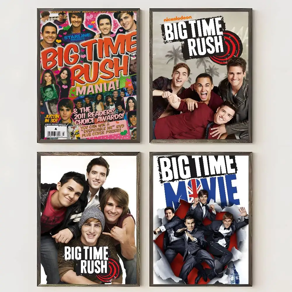 ملصق لوحة ملصق Big Time Rush مع مطبوعات هدية تزيين غرفة النوم وغرفة المعيشة