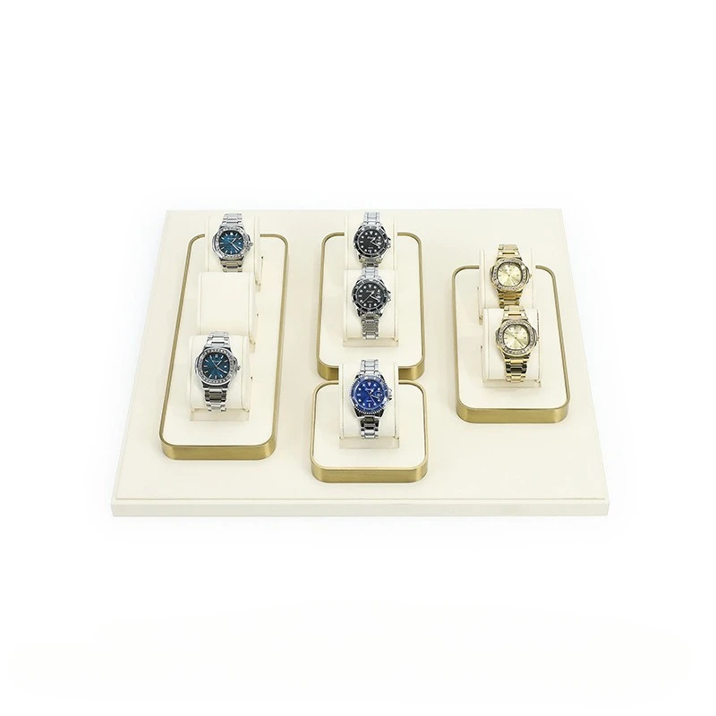 

Подставка для часов, бежевая подставка для часов из микрофибры, стойка для браслета для часов