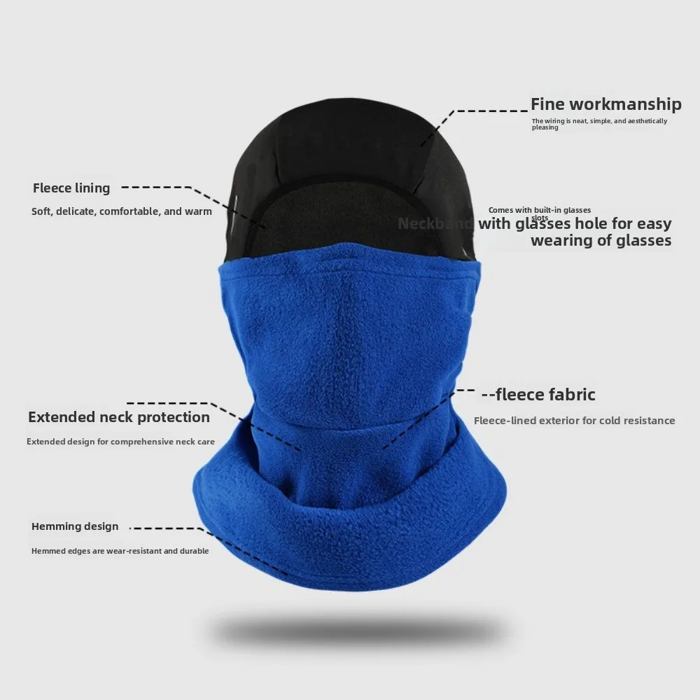 

Fashion Thickened Balaclava Hat Keep Warm Cold Proof Warm Hat Windproof Cycling cap Winter