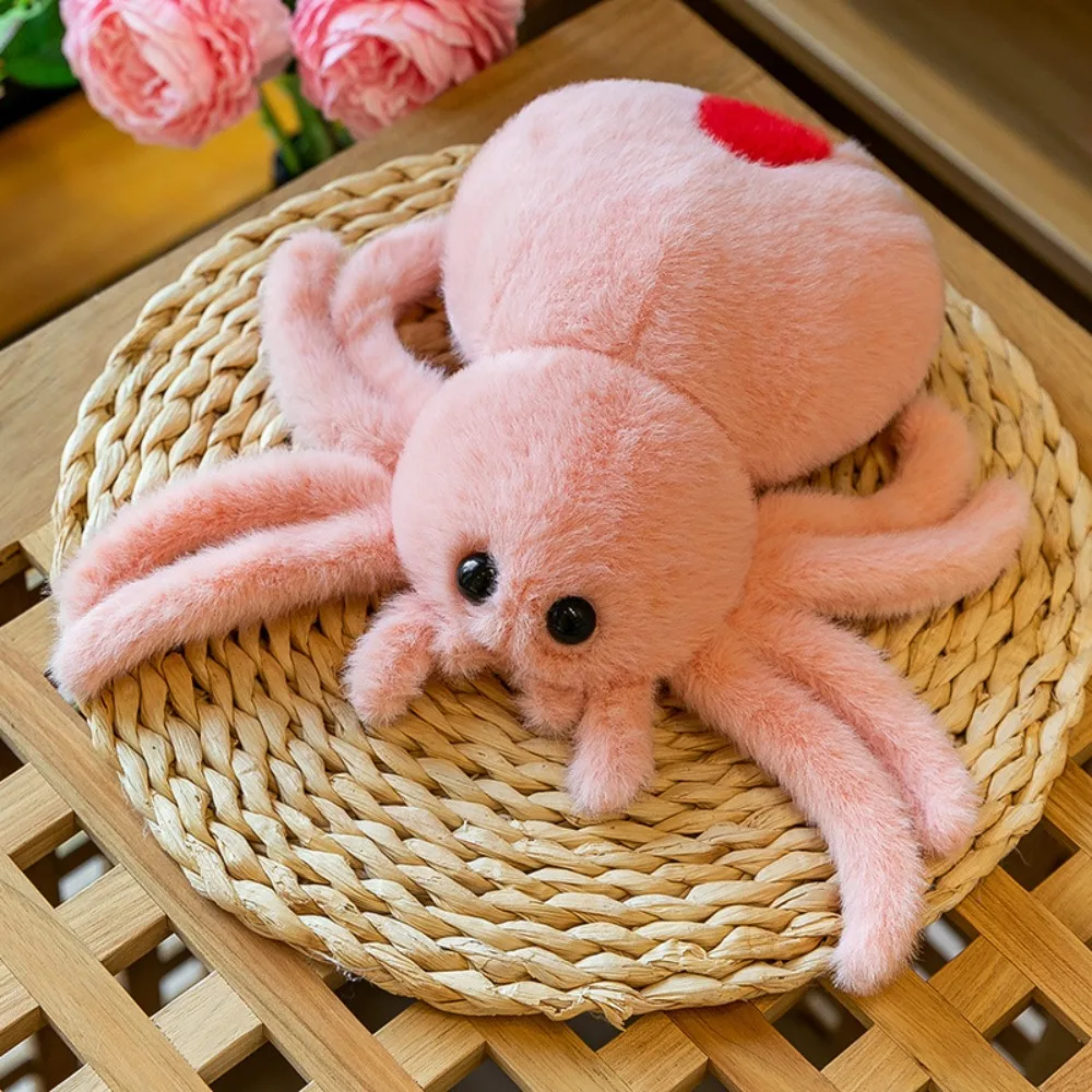 2024 Cute Spoof 25cm Plush Toy Plush Reptile Crawling Pet Doll Hallows' Day Jumping Spider Doll