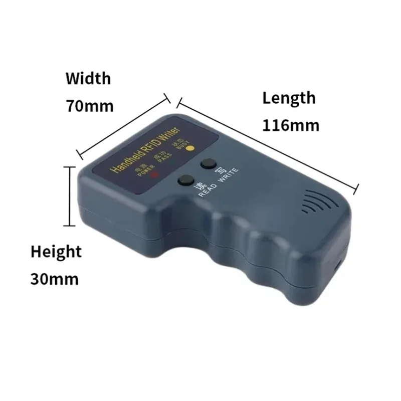 Copieur et duplicateur de carte d'identification RFID, étiquettes de porte-clés réinscriptibles, déterminer répétitif, 125KHz, EM4100, 5200, T5577