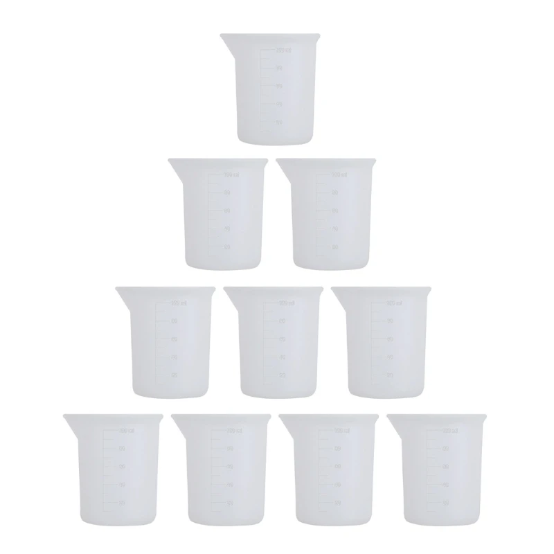 10pcs Mixing Cups for Resin Silicone Measuring Cups 100ml Epoxy Resin Mixing Cup Dropsale