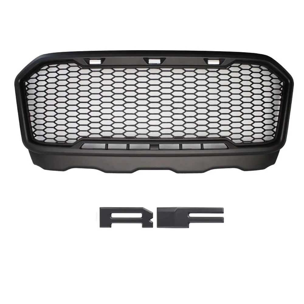 For Ranger T7 MK2 PX2 2015-2017 Raptor Grille Mask Front Bumper Mesh Grill Car Modified Grills Pickup 4x4 Accessories