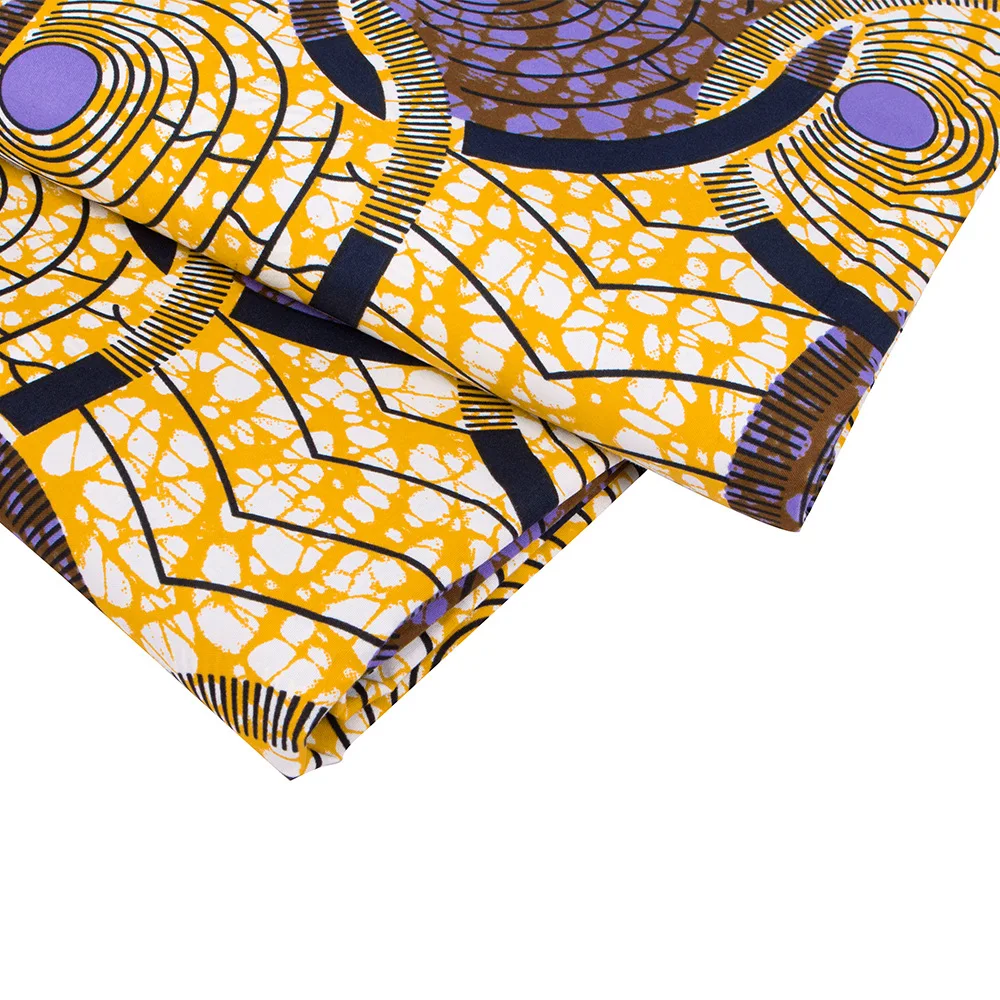 Africa Ankara Prints Batik Pagne Wax Fabric African Dress Craft DIY Sewing Textile 100% Polyester High Quality Nigeria Tissu