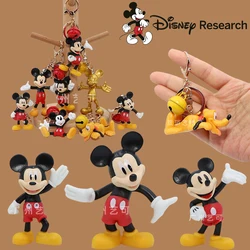 Portachiavi Disney Anime Mickey Cute Pluto portachiavi Cartoon Student School Bag Hanging Decoration portachiavi per auto completo regalo di natale