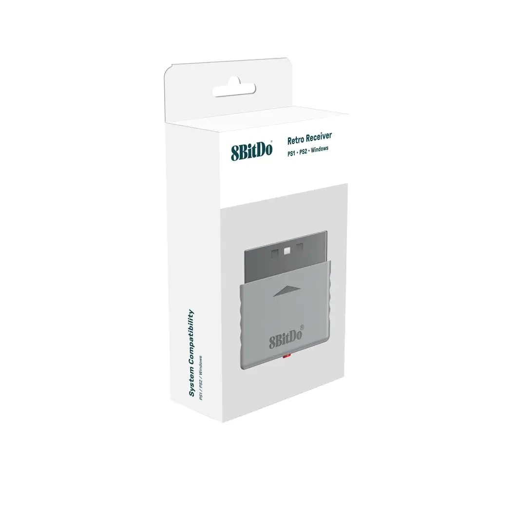 8BitDo 레트로 수신기 어댑터 동글 (PS1, PS2, 윈도우, Xbox 시리즈, Xbox One 컨트롤러, 스위치, PS5, PS4 게임패드 지원) 썸네일 4