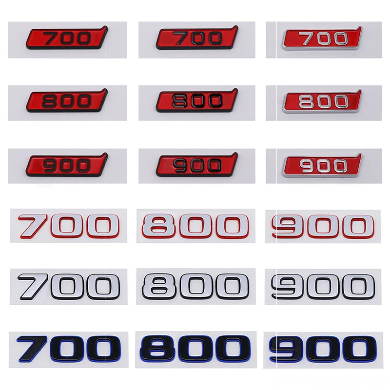 3D ABS 700 800 900 Badge Car Rear Trunk Emblem label Stickers For G Class W464 G500 G63 BRABUS ROCKET G800 Fender Sticker