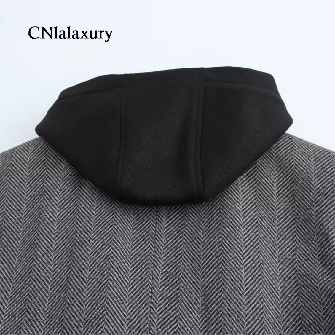 CNlalaxury Casual Hoodies Blazer for Women Long Sleeve Pockets Jacket Fashion Outwear Office Lady Female Coat