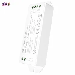 DC12V-24V FUT035 Regolatore di temperatura del colore aggiornato da 2,4 GHz Dimmer CCT a doppia luminosità bianca per strisce luminose a LED Nastro a nastro