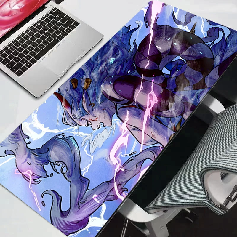 게이밍 마우스패드 원피스 대형 컴퓨터 게이머 마우스 패드 천연 고무 잠금 가장자리 매트 XXL 내구성 애니메이션
