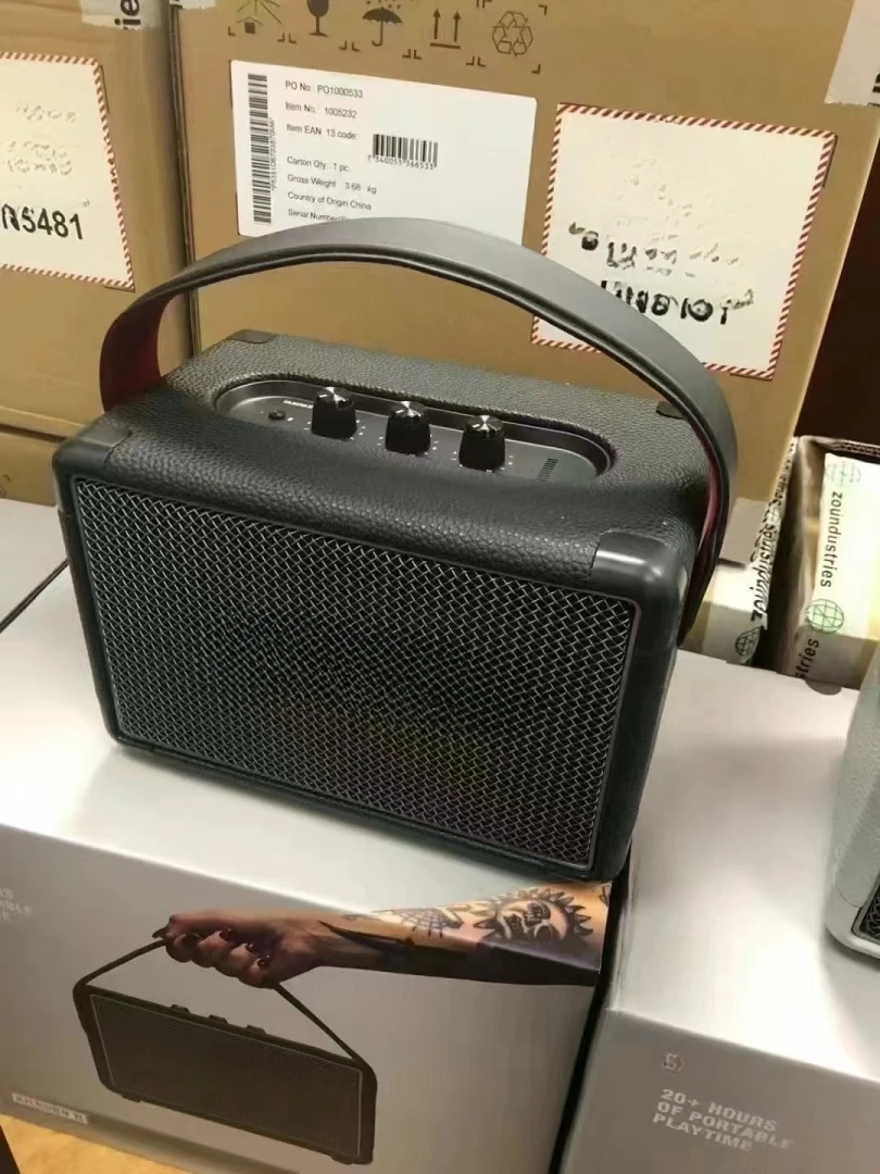 EMBERTON High Fidelity draadloze buitenluidspreker met RGB mobiele telefoons op batterijen Handig Kilburn II-geluidssysteem