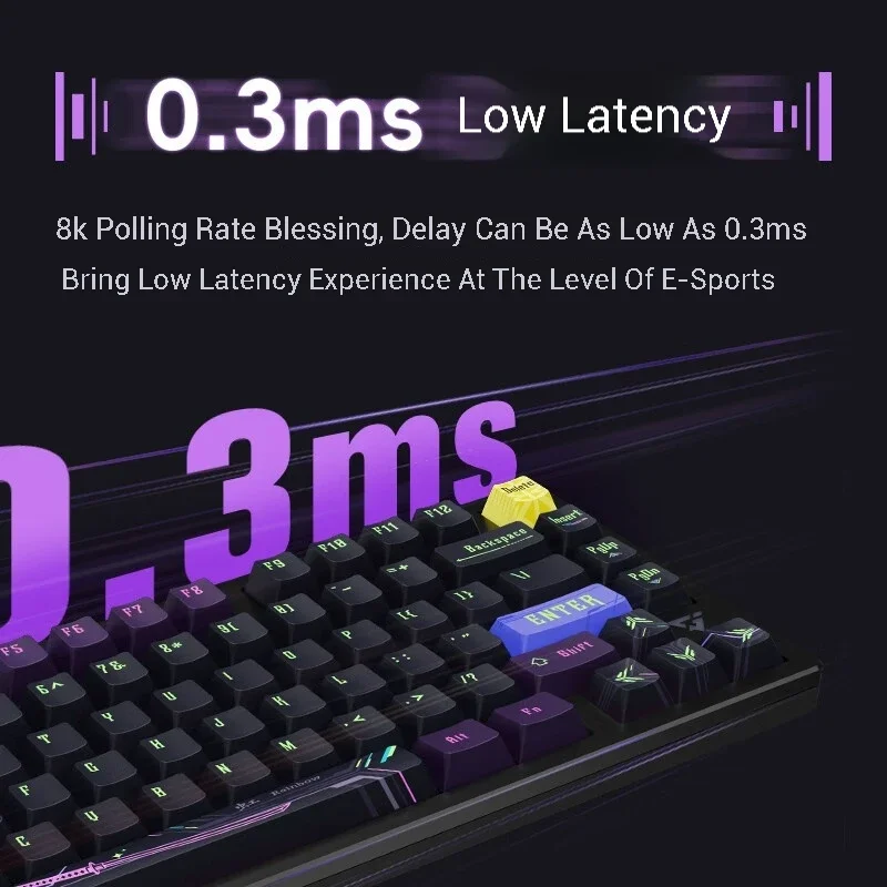 ATK RS7 Pro Gaming Keyboard 0 Deadzone Magnetic Switch E-Sport 8K Polling Rate 0.02mm RT DKS Snap Tap CNC Aluminum 0.3ms Latency