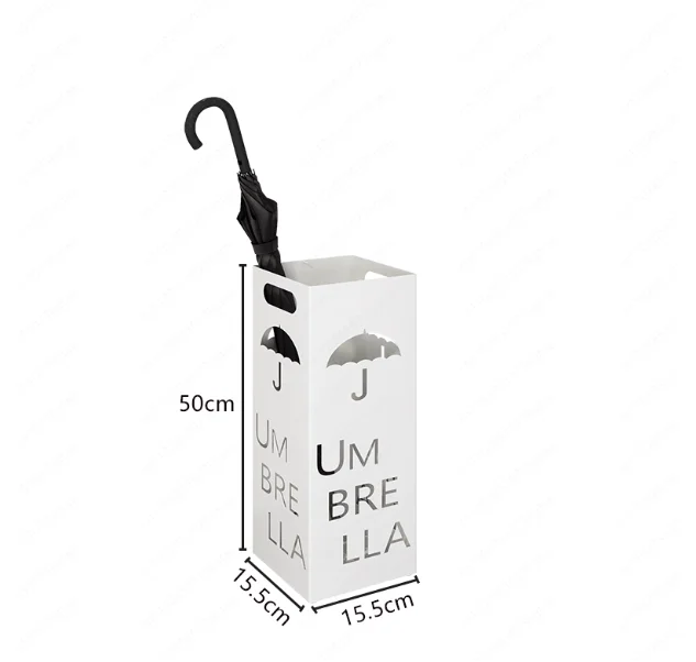 Fashion Creative Umbrella Stand, Iron Office Umbrella Holder, Waterproof Rain Bucket for Home Foyer Entryway Storage