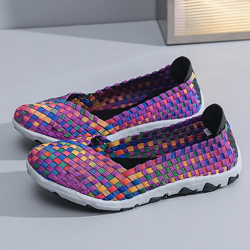 Handmade Woven Shoes lady Walk - Women'S Shoes For Tennis 评论和价格