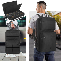 DJ Backpack for Pioneer DDJ-400 DDJ-FLX4 for Roland DJ-202 DJ Mixer Case DJ Controller Case Shockproof Adjustable Shoulder Strap