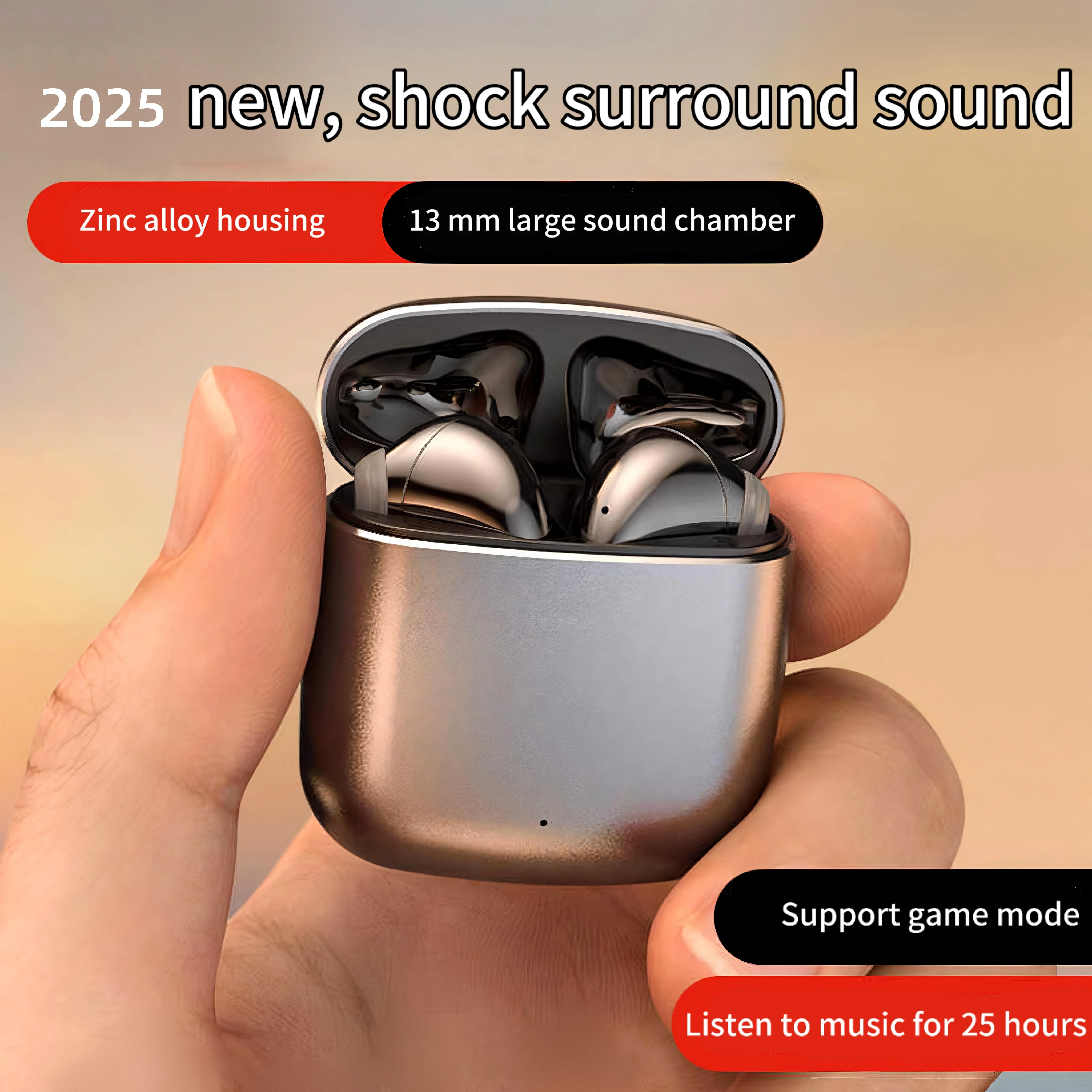 

Wireless Bluetooth earbuds, digital display, TWS noise cancelling stereo sports headphones, binaural calls