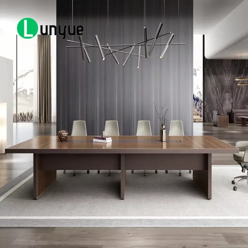 Large Rectangular Conference Table for Office Meeting Room Staff Training Long Desk Modern Business Furniture Durable