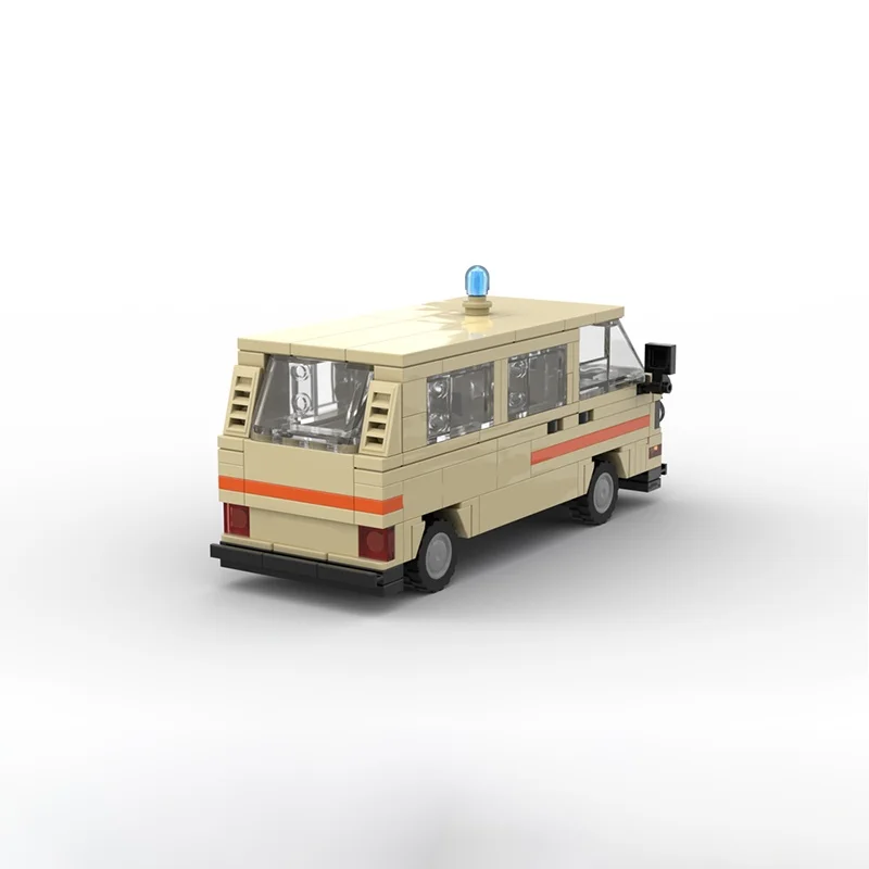 196 قطعة MOC VW الناقل الألماني الصليب الأحمر مدينة نموذج بناء اللعب كتل العمارة فكرة هدية الكريسماس التعليم الطوب الاطفال #2