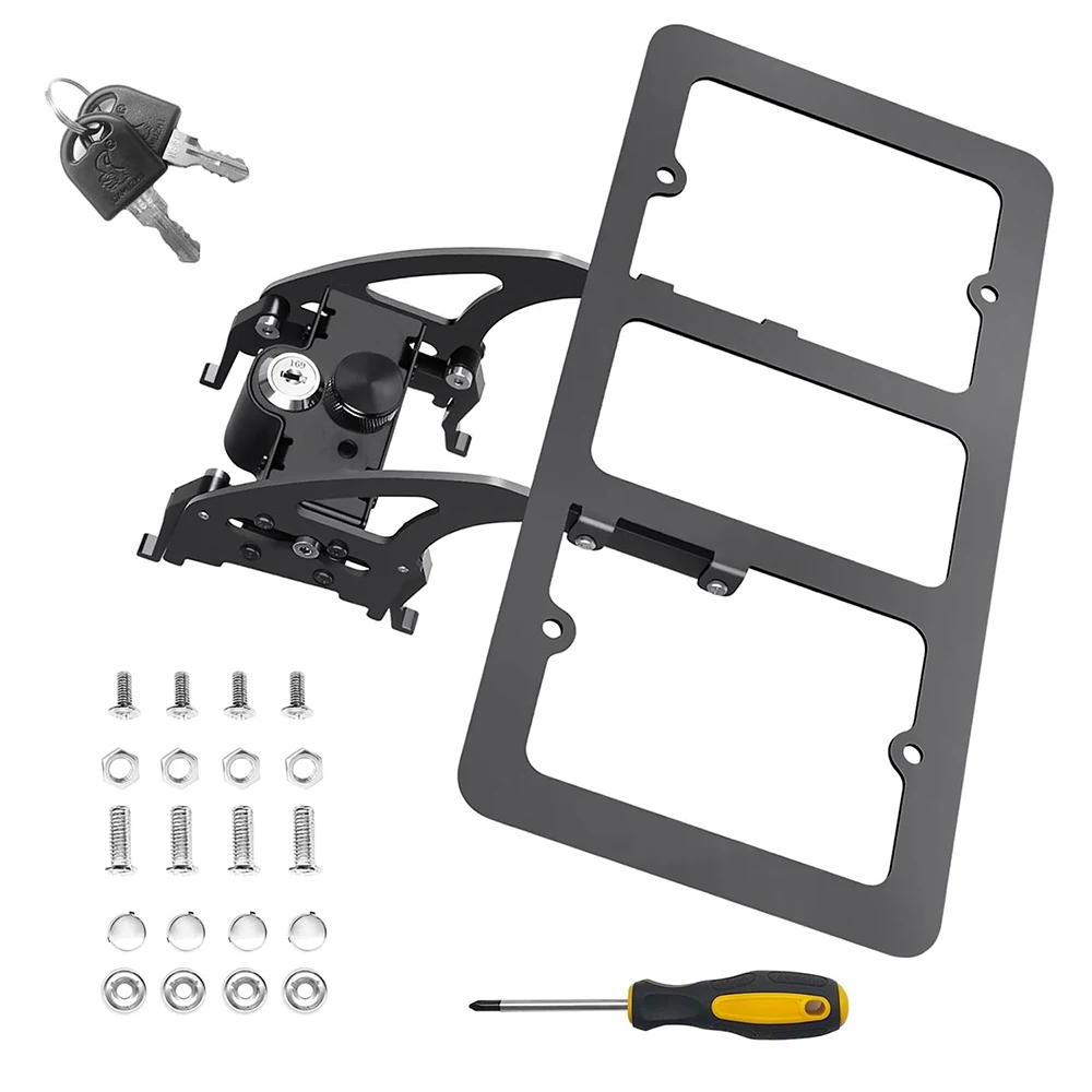 

No Drill License Plate Holder for Tesla Model 3/Y 2017-2023 With Anti-Theft Features Front License Plate Bracket Mounting Kit