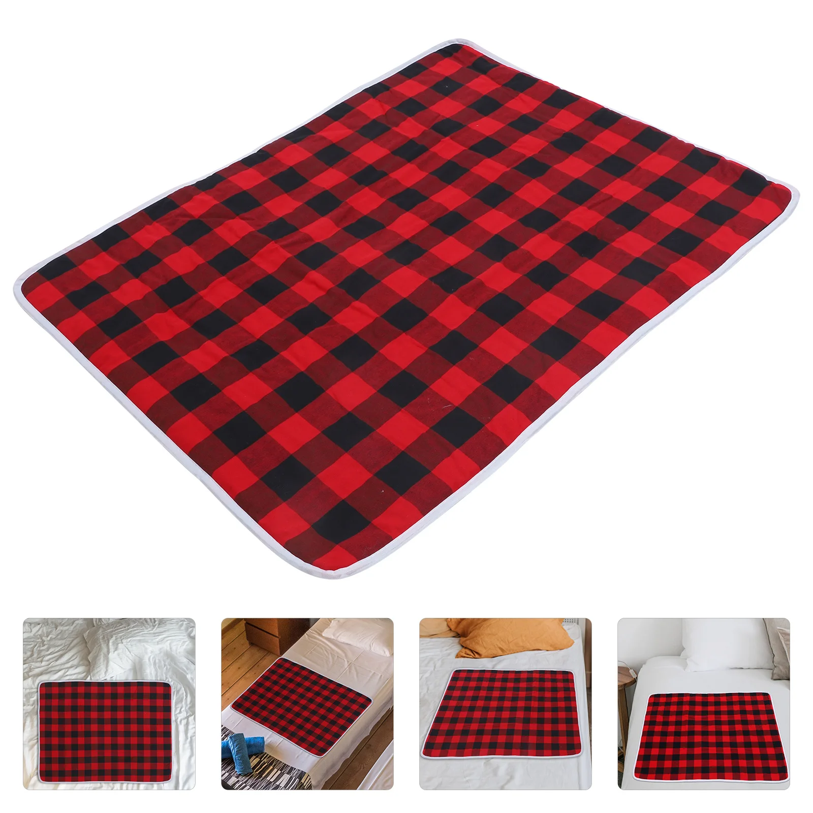 แผ่นรองนอนแบบใช้ซ้ำได้ หนาขึ้น ป้องกันการรั่วซึม สำหรับผู้ใหญ่ ผู้หญิง ช่วงมีประจำเดือน ซักได้