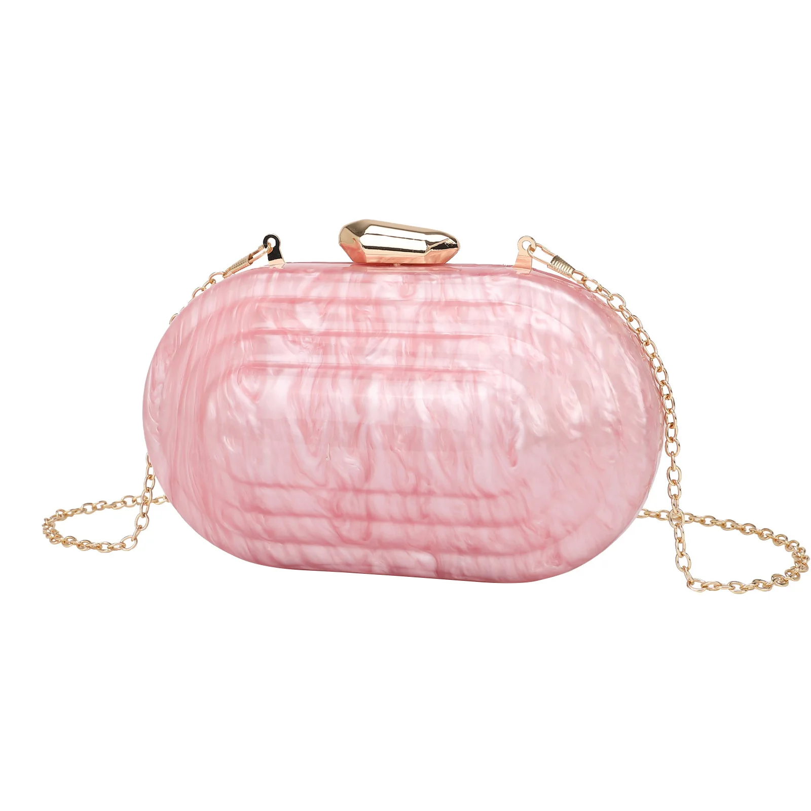 

Dinner Marble Level Acrylic Fashion Evening Bag Chain Shoulder Women's Bag Pochette Soirée Femme Mariage Bolso Mano Mujer Verano