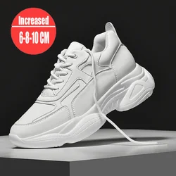 Elevator Shoes For Men, Soft Rubber Outsole Invisible Inner Height Increasing Insole 6cm 8cm 10cm Men's Height Increased Shoes