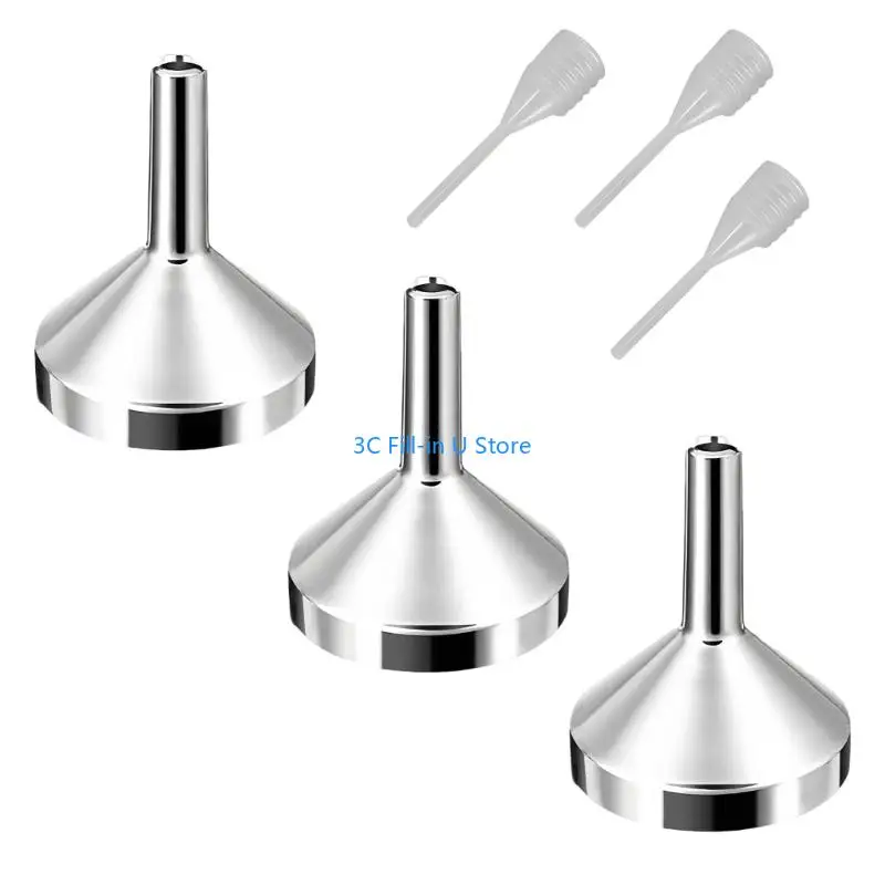 G8TA 3 PCS Funil Metal Funil Funil Small Funil para pó