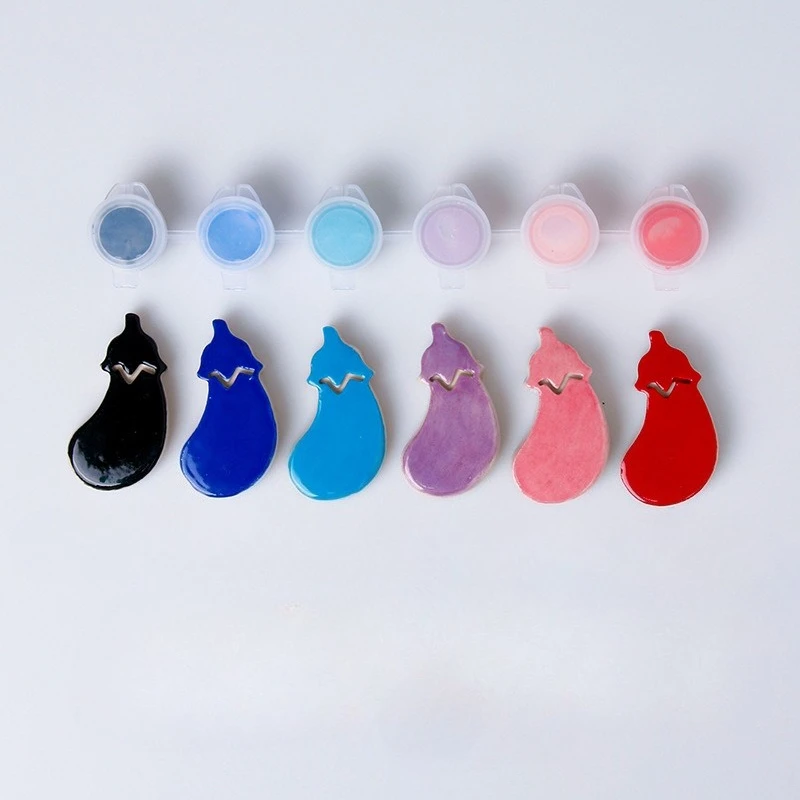 6/12/24-لون أصباغ شريطية مركزة من السيراميك متوسطة الحرارة لطلاء الفخار وألوان إطلاق البسكو