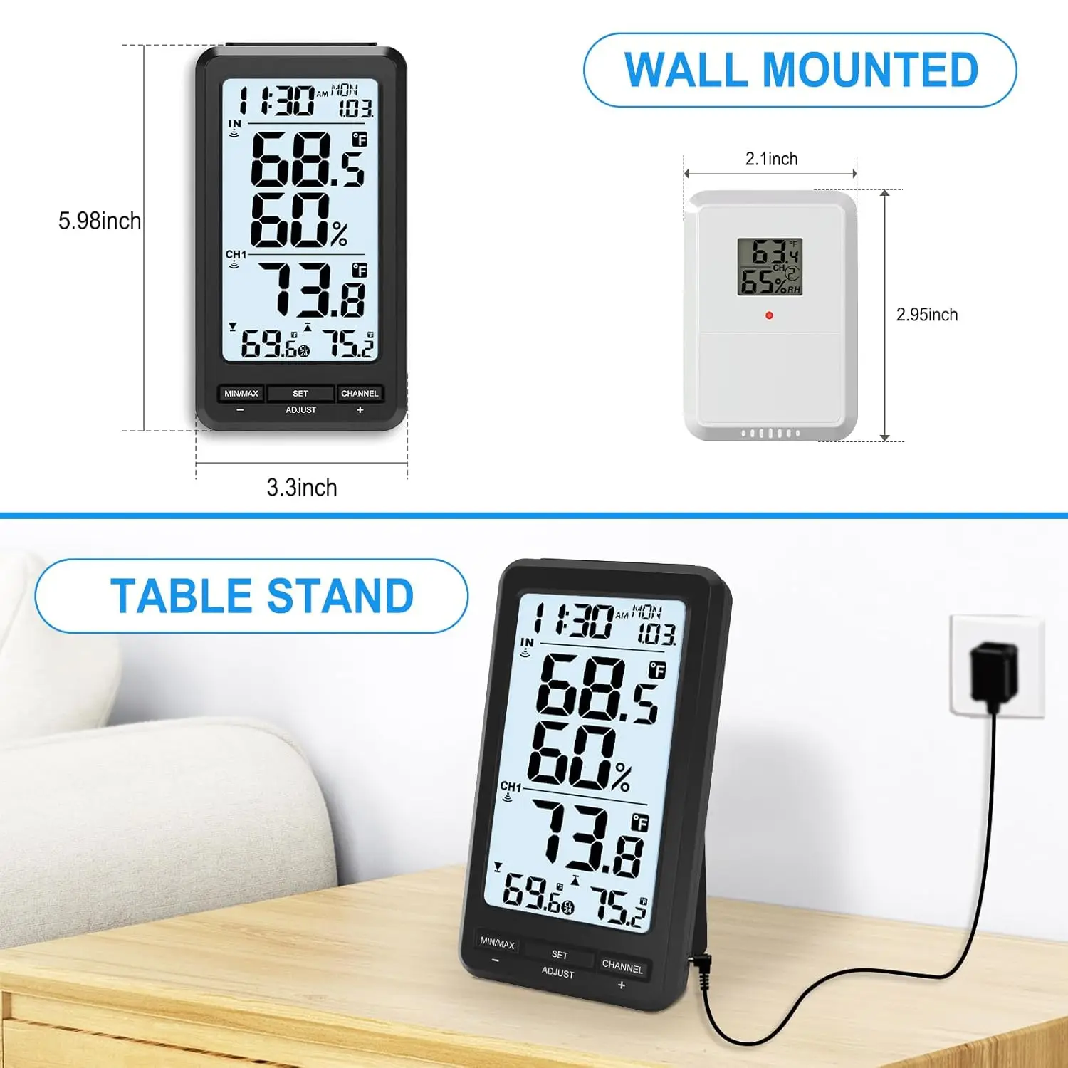 Wireless Digital Pool Thermometer Floating Easy to Read IPX8 Waterproof Water Temperature Thermometer for Swimming Pool SPA Pond