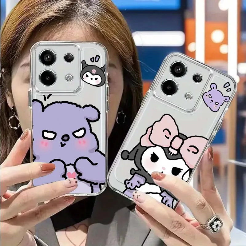 

Kuromi Baku Creative Cartoon For Xiaomi Poco C85 C71 M8 F7 X7 X6 F6 M6 X5 F5 F4 F3 F2 Pro Ultra 5G Space Shell Phone Case