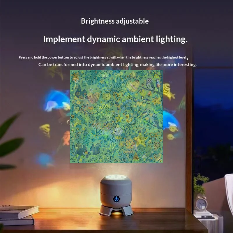Dynamic Kids Night Light Projector 3 Projection Effects For Bedroom Nursery Holiday Gifts
