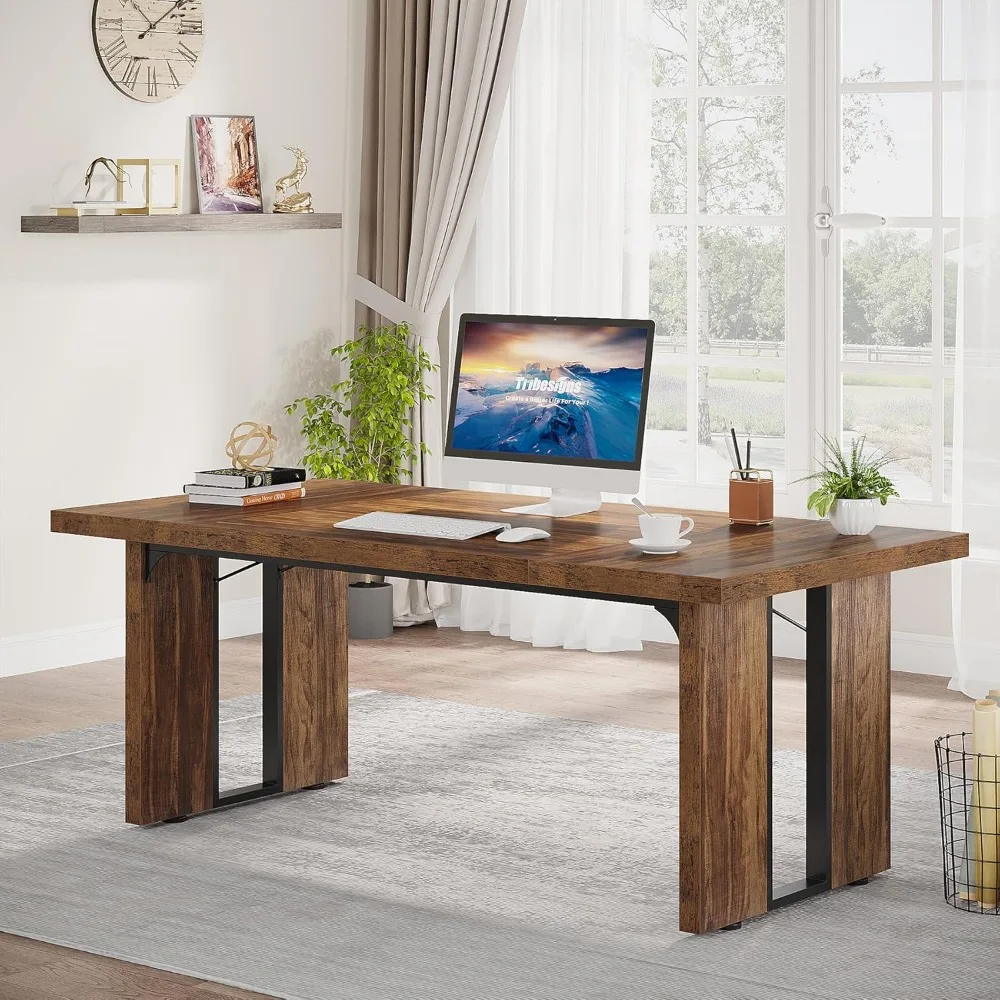 70,9-дюймовый стол для руководителя, большой офисный компьютерный стол, простой стол для ноутбука, учебный письменный стол, рабочая станция для домашнего офиса